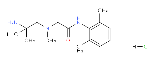 2-((2-amino-2-methylpropyl)(methyl)amino)-N-(2,6-dimethylphenyl)acetamide hydrochloride