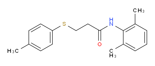 N-(2,6-dimethylphenyl)-3-(p-tolylthio)propanamide