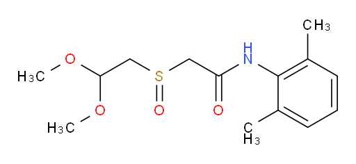 2-((2,2-dimethoxyethyl)sulfinyl)-N-(2,6-dimethylphenyl)acetamide