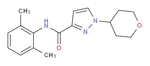 N-(2,6-dimethylphenyl)-1-(tetrahydro-2H-pyran-4-yl)-1H-pyrazole-3-carboxamide