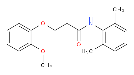 N-(2,6-dimethylphenyl)-3-(2-methoxyphenoxy)propanamide