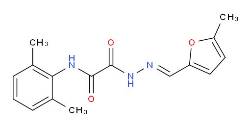 (E)-N-(2,6-dimethylphenyl)-2-(2-((5-methylfuran-2-yl)methylene)hydrazinyl)-2-oxoacetamide