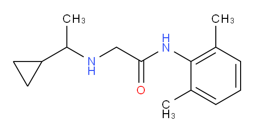 2-((1-cyclopropylethyl)amino)-N-(2,6-dimethylphenyl)acetamide