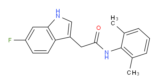 N-(2,6-dimethylphenyl)-2-(6-fluoro-1H-indol-3-yl)acetamide