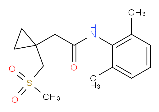 N-(2,6-dimethylphenyl)-2-(1-((methylsulfonyl)methyl)cyclopropyl)acetamide