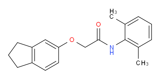 2-((2,3-dihydro-1H-inden-5-yl)oxy)-N-(2,6-dimethylphenyl)acetamide
