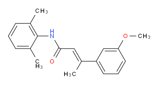 (E)-N-(2,6-dimethylphenyl)-3-(3-methoxyphenyl)but-2-enamide