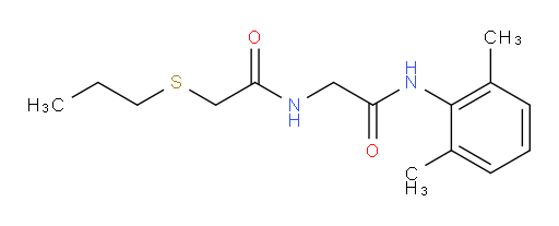N-(2,6-dimethylphenyl)-2-(2-(propylthio)acetamido)acetamide