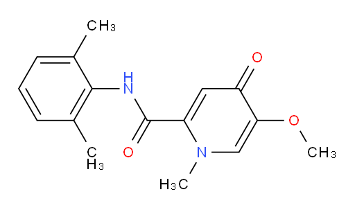 N-(2,6-dimethylphenyl)-5-methoxy-1-methyl-4-oxo-1,4-dihydropyridine-2-carboxamide