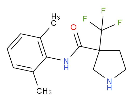 N-(2,6-dimethylphenyl)-3-(trifluoromethyl)pyrrolidine-3-carboxamide
