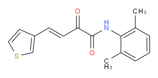 (E)-N-(2,6-dimethylphenyl)-2-oxo-4-(thiophen-3-yl)but-3-enamide