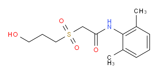 N-(2,6-dimethylphenyl)-2-((3-hydroxypropyl)sulfonyl)acetamide