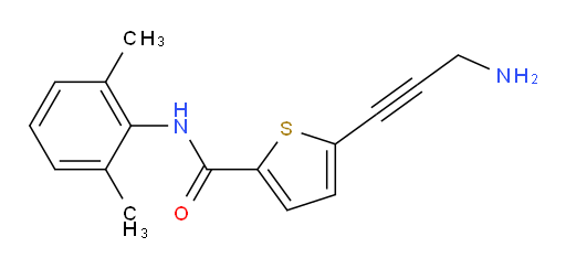 5-(3-aminoprop-1-yn-1-yl)-N-(2,6-dimethylphenyl)thiophene-2-carboxamide