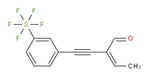 [3-(3-formyl-3-penten-1-yn-1-yl)phenyl]sulfur pentafluoride