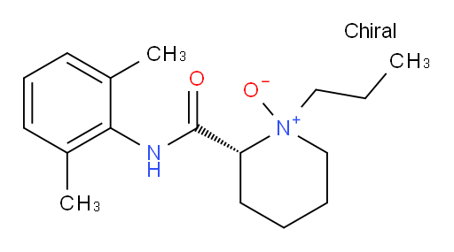 (2R)-2-((2,6-dimethylphenyl)carbamoyl)-1-propylpiperidine 1-oxide