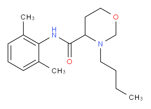 3-butyl-N-(2,6-dimethylphenyl)-1,3-oxazinane-4-carboxamide