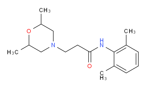 3-(2,6-dimethylmorpholino)-N-(2,6-dimethylphenyl)propanamide