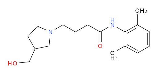 N-(2,6-dimethylphenyl)-4-(3-(hydroxymethyl)pyrrolidin-1-yl)butanamide