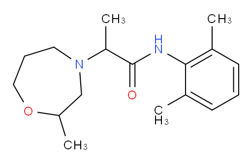 N-(2,6-dimethylphenyl)-2-(2-methyl-1,4-oxazepan-4-yl)propanamide