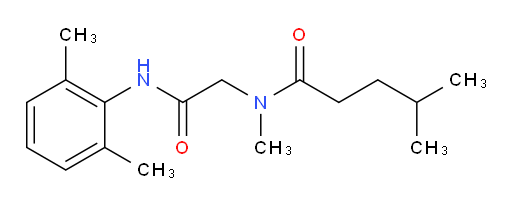 N-(2-((2,6-dimethylphenyl)amino)-2-oxoethyl)-N,4-dimethylpentanamide
