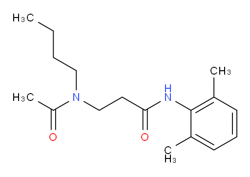 3-(N-butylacetamido)-N-(2,6-dimethylphenyl)propanamide