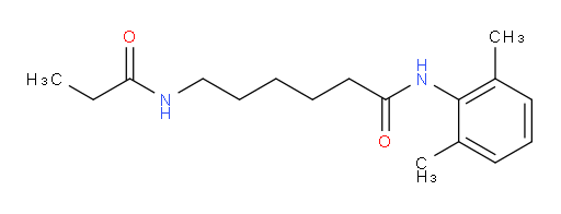 N-(2,6-dimethylphenyl)-6-propionamidohexanamide