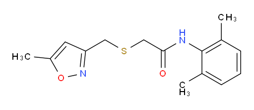 N-(2,6-dimethylphenyl)-2-(((5-methylisoxazol-3-yl)methyl)thio)acetamide