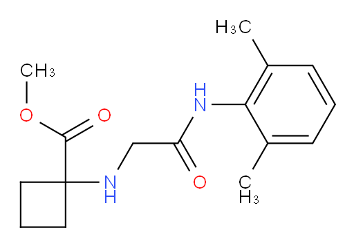 methyl 1-((2-((2,6-dimethylphenyl)amino)-2-oxoethyl)amino)cyclobutanecarboxylate