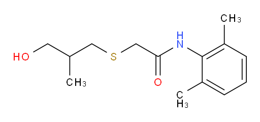 N-(2,6-dimethylphenyl)-2-((3-hydroxy-2-methylpropyl)thio)acetamide
