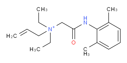 N-(2-((2,6-dimethylphenyl)amino)-2-oxoethyl)-N,N-diethylprop-2-en-1-aminium