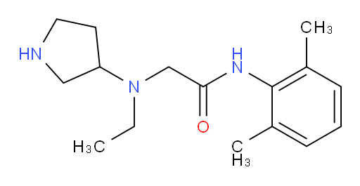 N-(2,6-dimethylphenyl)-2-(ethyl(pyrrolidin-3-yl)amino)acetamide