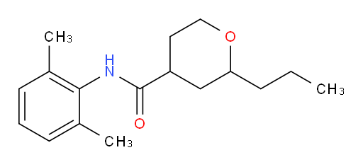N-(2,6-dimethylphenyl)-2-propyltetrahydro-2H-pyran-4-carboxamide