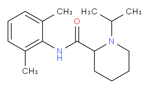 N-(2,6-dimethylphenyl)-1-isopropylpiperidine-2-carboxamide