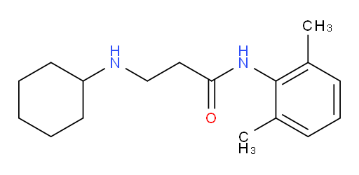 3-(cyclohexylamino)-N-(2,6-dimethylphenyl)propanamide