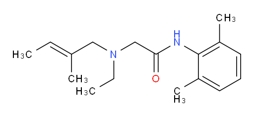 (E)-N-(2,6-dimethylphenyl)-2-(ethyl(2-methylbut-2-en-1-yl)amino)acetamide
