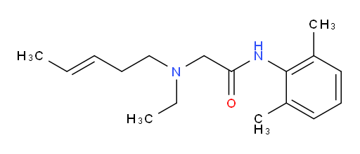 (E)-N-(2,6-dimethylphenyl)-2-(ethyl(pent-3-en-1-yl)amino)acetamide