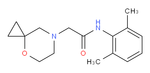 N-(2,6-dimethylphenyl)-2-(4-oxa-7-azaspiro[2.5]octan-7-yl)acetamide
