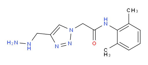 N-(2,6-dimethylphenyl)-2-(4-(hydrazinylmethyl)-1H-1,2,3-triazol-1-yl)acetamide