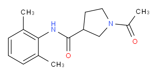 1-acetyl-N-(2,6-dimethylphenyl)pyrrolidine-3-carboxamide