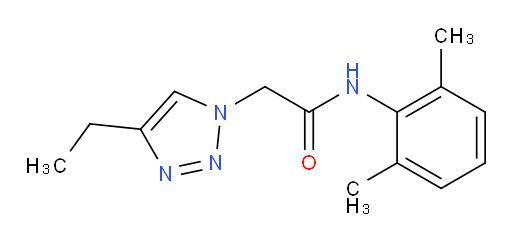 N-(2,6-dimethylphenyl)-2-(4-ethyl-1H-1,2,3-triazol-1-yl)acetamide