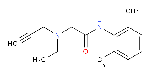 N-(2,6-dimethylphenyl)-2-(ethyl(prop-2-yn-1-yl)amino)acetamide