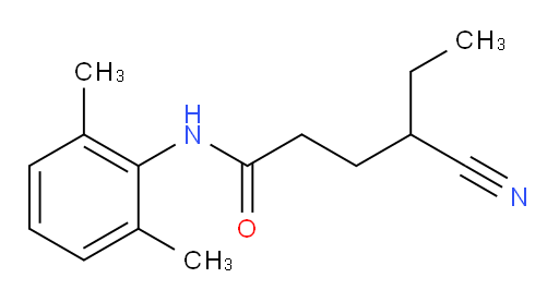 4-cyano-N-(2,6-dimethylphenyl)hexanamide