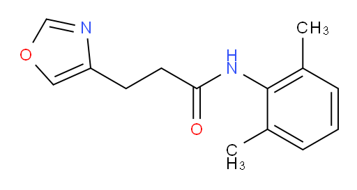 N-(2,6-dimethylphenyl)-3-(oxazol-4-yl)propanamide