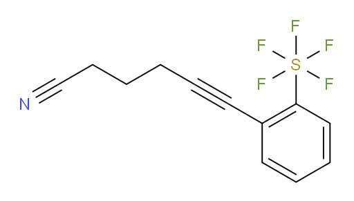 [2-(5-Cyano-1-pentyn-1-yl)phenyl]sulfur pentafluoride