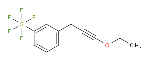[(3-Ethoxy-2-propyn-1-yl)benzene]sulfur pentafluoride