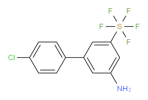 (5-Amino-4'-chloro-biphenyl-3-yl)sulfur pentafluoride