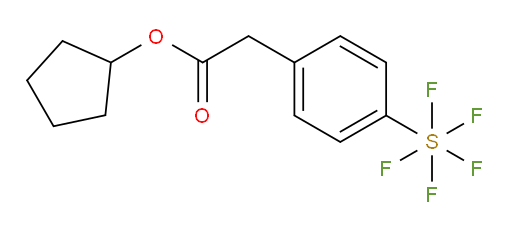 cyclopentyl 2-(4-(pentafluoromercapto)phenyl)acetate