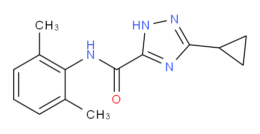 3-cyclopropyl-N-(2,6-dimethylphenyl)-1H-1,2,4-triazole-5-carboxamide