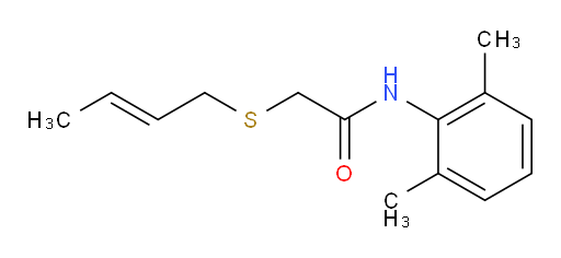 (E)-2-(but-2-en-1-ylthio)-N-(2,6-dimethylphenyl)acetamide