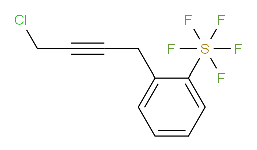 2-(4-chlorobut-2-yn-1-yl)(pentafluoromercapto)benzene